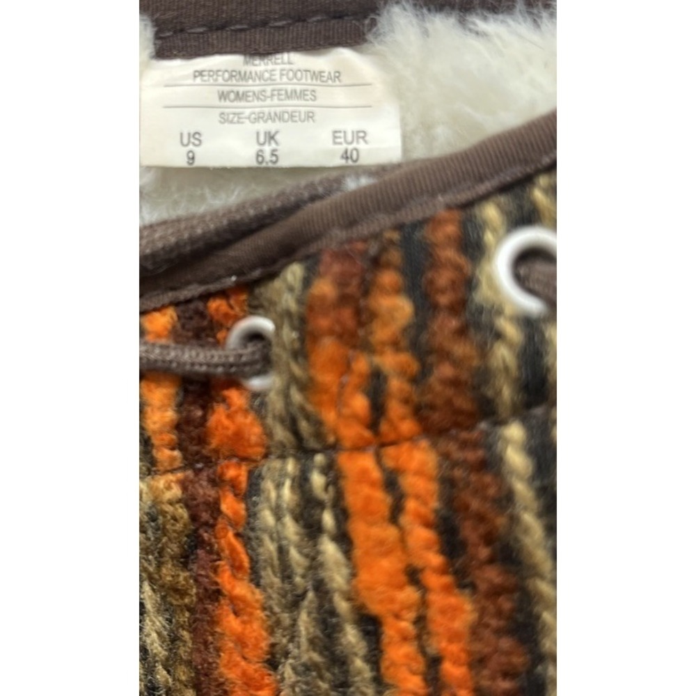 Merrell Women's Pechora Sky Boots Expressive Orange Faux Fur Lining Lace-Up 9 - Picture 9 of 13